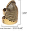 Sewing Thimble Finger Protector - Adjustable Finger Metal Shield Protector Pin Needles Sewing Quilting Craft Accessories DIY Sewing Supplies (S)...