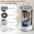 Electric Makeup Brush Cleaner, Cosmetic Brush Cleaner, Upgraded Electric Makeup Brush Cleaner with Brush Clean Mat, Automatic Spinning Makeup Brus...