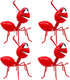 Metal Yard Art Garden Decor Cute Ant Outdoor Wall Sculptures Patio Lawn Ornament Fence Decoraions - Set of 4 Red...