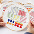ROPCIA 4 Set Embroidery kit for Beginners with Embroidery Patterns, Needlepoint Kits for Beginners, Beginner Embroidery kit for Adults, Ideal Hand...