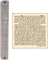 Waterproof Jewish MEZUZAH CASE with Scroll 3D Metal Painted Design Classic Israel Judaica Plastic Door Mezuza 5 Inch (Silver Stripes)......