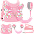 Toddlers Leash + Anti Lost Wrist Link Child Kids Safety Harness Kids Walking Wristband Assistant Strap Belt for Girl Pink Christmas Gift...