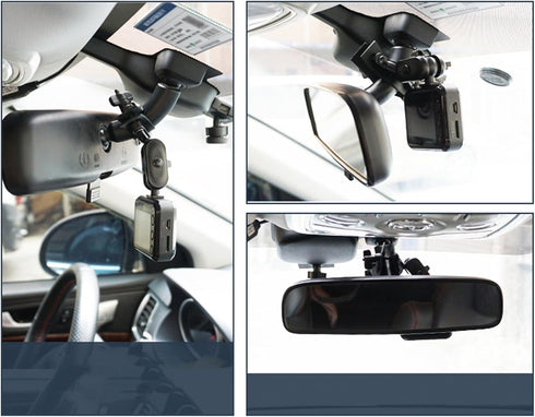 PRUVEEO Dash Cam Mirror Mount Kit for 95% Dash Cam and GPS...
