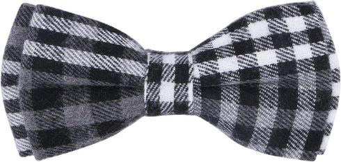 Soft &Comfy Bowtie Dog Collar,Detachable and Adjustable Bow Tie Collar,for Small Medium Large Pet (Medium (Pack of 1), Black and Whit)...