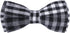 Soft &Comfy Bowtie Dog Collar,Detachable and Adjustable Bow Tie Collar,for Small Medium Large Pet (Medium (Pack of 1), Black and Whit)...