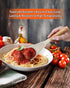 Cooking Spoon for Nonstick Cookwares, Great for Cooking and Serving Durable BPA-Free Matte Silicone, Wood Handle Spoon for Mixing, Scoop, and Scra...