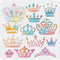 13 Styles Crown Stencil King Queens Crown Stencils for Painting 11.8×11.8inch Reusable PET Material Princess Crown Template for DIY Gift Decorativ...