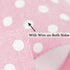 HUIHUANG Pink Polka Dot Burlap Ribbon Wired Edge Ribbon Easter Wreath Ribbon 2.5 Inch X 10 Yards Pink and White Polka Dot Ribbon for Wreaths Bows ...