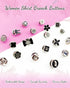 40 Pcs Women Shirt Brooch Pins, Mini Cover Up Enamel Safety Lapel Pins Buttons Sweater Shawl Clips for Women Clothing Dress Supplies (20 Style)...