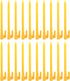 20pcs Heavy Duty Plastic Landscape Edging Stakes Plant Support Lawn Stake Durable Tent Pegs Spike Hook for Outdoor Activities Garden Camping Yello...