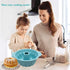 Silicone Fluted Pans, Non-stick with Sturdy Handle, Baking Molds, Perfect Bakeware for Cake, Jello, Gelatin, Bread, Para Gelatinas, 9.5 Inch (Blue...