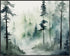 Posterizer 1 pcs- mountains and trees beautiful landscape nature 9-Landscape & Nature Art-Floral Botanical Art- Decor for Home & Office- unframed ...