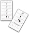 Press-On Nail Application Instructions Cards | 50 Pack | 2x3.5" inch Business Card Size | DIY Press-On Nail Kit | Marble with Rosey Gold Design...