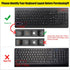 CaseBuy Keyboard Cover for Lenovo 510 Wireless Keyboard GX30N81775 4X30M39458, Lenovo Wireless Keyboard Protector Skin, Keyboard Accessories, Blac...