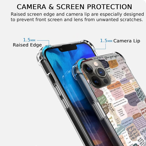 Bible Verses Aesthetic Case Compatible with iPhone 11 Pro, Cute Indie Christian Postive Quotes Case for iPhone 11 Pro for Teens Men and Women, Tre...