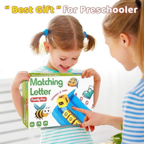 HahaGift Toddler Girl Toys Age 3 4 5 6 7?Matching Letter Game Preschool Learning Educational Toys for Kids 3-8 Year Old Boys Girls, Best Christmas...