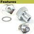 M16 1.5 Adapter to 1/8 NPT Oil Pressure Sensor Adapter Oil Pressure Sensor Adapter Fitting for LS Engine Swap LS1 LSX LS3 and for All GM LS Series...