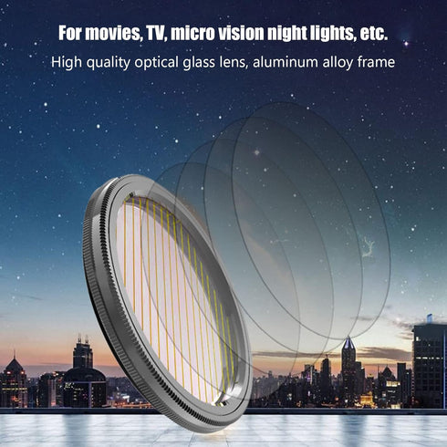 Camera Lens Filter Gold Streak Anamorphic Effect Photography Filter Accessories(37mm)...
