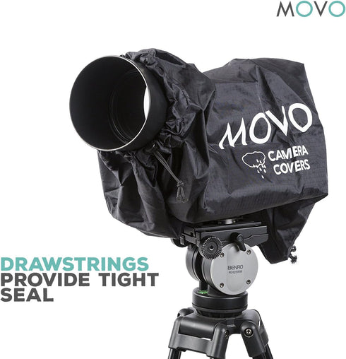 Movo CRC17 Storm Raincover Protector for DSLR Cameras, Lenses, Photographic Equipment (Small Size: 17 x 14.5)...
