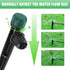 Drip Irrigation Emitters for 1/4" Drip Tubing,Adjustable 360 Degree Automatic Irrigation Drippers on 5.5" Arrow Stake,with1/4" Locked Tee for Wate...