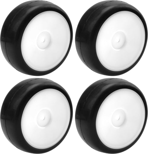 Plastic Wheel Rims 12mm Hex Hub & Rubber Tires w/Foam Compatible with HSP Tamiya HPI Kyosho 1/10 On-Road Touring Car WLtoys 1/14 144001 RC 1/18 A9...
