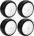 Plastic Wheel Rims 12mm Hex Hub & Rubber Tires w/Foam Compatible with HSP Tamiya HPI Kyosho 1/10 On-Road Touring Car WLtoys 1/14 144001 RC 1/18 A9...