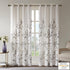 Madison Park Cecily Semi Sheer SINGLE Panel Window Curtain Burnout Botanical Print, Easy To Hang, Fits up to 1.25" Diameter Rod, 50x84", Leaves Ma...