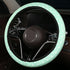 Cxtiy Cute Steering Wheel Cover - Girly Playful Polka Dots Design Thin & Lightweight Green Car Accessories for Women Fits 14-16 Inch...