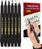 MISULOVE Calligraphy Brush Pens Set of 6(Soft & Hard) for Hand Lettering, Modern Calligraphy, Drawing, Beginner-Friendly Art Markers with Black Pi...