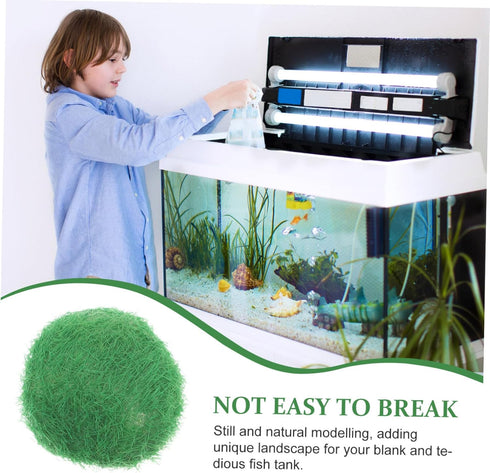Artificial Moss Realistic Moss Pebble Fish Tank Supply Pebbles for Fish Tank Moss Pebble Decor Aquarium Adornment Small Moss Adornment Aquarium La...