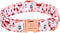Christmas Dog Collar for Medium Dog, Pink Elk Santa Claus Male Dog Collar with Safety Metal Buckle Adjustable Puppy Collars for Small Large Boy&Gi...