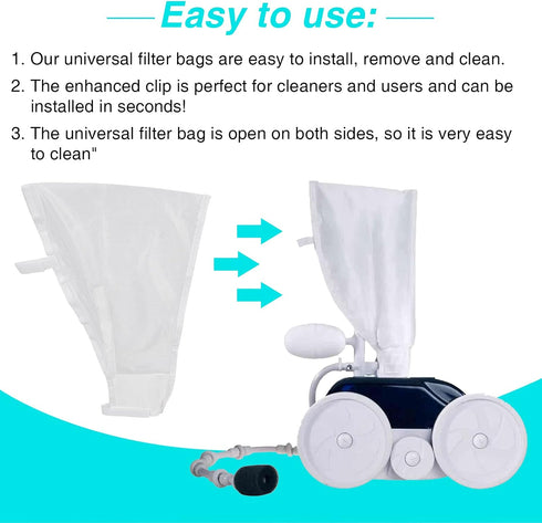 All Purpose Bag for Polaris 180 Pool Cleaner, All Purpose Bag A16, A-16-2 Pack...