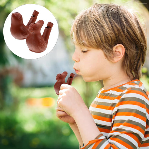 4Pcs Water Bird Whistle- Musical Bird Call Whistle Warbling Whistles for Kids Adults Ceramic Noisemaker Toys for Birthday Easter Christmas Party F...