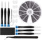 Eyeglasses Repair Kit, HKIDEE Sunglasses Repair Kit Include Glasses Nose Pads, Glasses Screws and 6 Screwdrivers and Tweezers for Glasses, Sunglas...