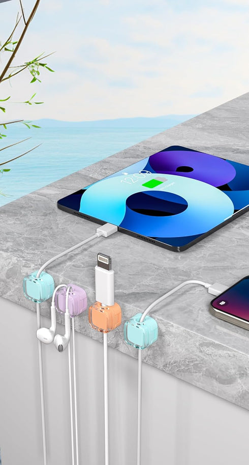 Magnetic Cable Clips, Home Multipurpose Cable Management for Car and Office Supplies, Self Adhesive Cable Organizer Clip. Magnetic Cable Holder (6...
