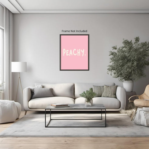 Posterizer 1 pcs-Peachy pink Cute Girly home decor-Inspirational Women's Art-Gifts for Women-Living Room Bedroom Decor- unframed wall art...