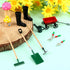 Miniature Fairy Garden Accessories Set 9 Pcs 1:12 Mini Metal Spade Pestle Kettle Wagon Rake Garden Watering Supplies Micro Landscape Ornaments Dol...