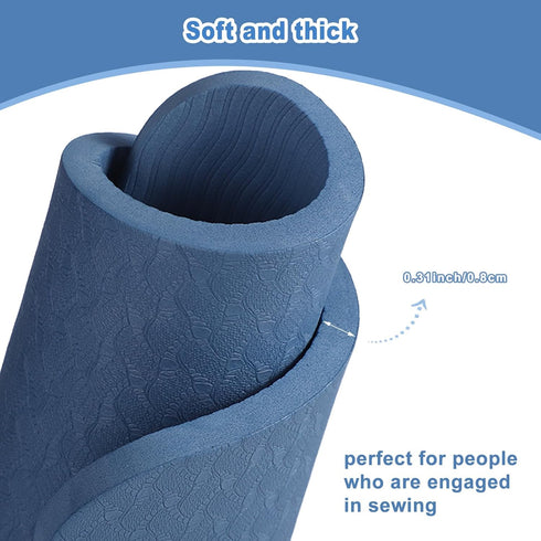 Sewing Machine Pedal Footrest Mat, 13.4x6.7 Inch Waterproof Sewing Machine Foot Pedal Pad Non Slip Skid Sewing Machine Muffling Mat Accessories fo...