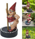 Funny Woman Dancing Gnome, Pole Dance Garden Gnomes, Funny Outdoor Indoor Statue for Home, Creative Figurine Decoration for Patio Lawn Garden Yard...