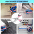 Scissors Heavy Duty 8'', Carpet Scissors, Multipurpose Scissors with Protective Cover, Stainless Steel Serrated Blades, Easy Cutting Cardboard, Le...