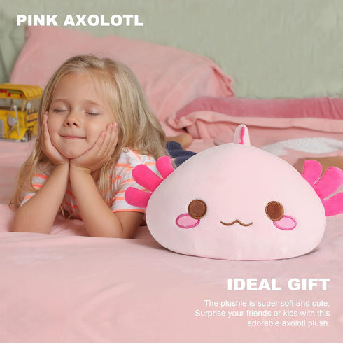 Onsoyours Cute Axolotl Plush, 19" Soft Large Stuffed Animal Salamander Big Plush Pillow, Kawaii Plushie Toy for Kids (Pink Axolotl A, 19")...