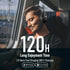 Bluetooth Headphones Over Ear 120H Playtime, Wireless Headphones with Microphone, Foldable Lightweight Wired Headphones with Headphones Case, HiFi...