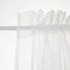 Aquazolax Privacy Sheer French Door Curtains White Semi Sheer Elegant Weaved Drapery Linen Textured Look Patio Door Panels for Front Side Door Win...