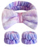 3PCS Spa Headband with Wristband Set,Makeup Headband, Bow Headband for Washing Face, Teen Girls Fuzzy Skincare Headbands, Hair Bands for Women Tie...
