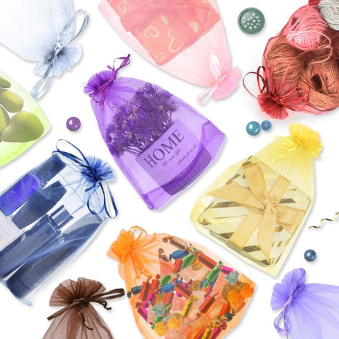 50Pcs 8 x 12 Inch Drawstring Organza Gift Bags - Jewelry, Party, Wedding Favor, Festival, Candy Bags (50Pcs Mix Color)...