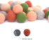 Glaciart One Wool Felt Balls, Felt Ball (50 Pieces) 2 Centimeters – 0.8 Inch, Handmade Felted 5 Arizona Boho Colors (Blush, Light Heather, Olive a...