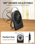 3.5" USB FAN, Strong Wind Ultra Quiet Small Desk Fan Foldable 3 Speeds Adjustable, USB Corded Powered Personal Fan for Home, Office, Desktop, Blac...