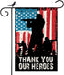 Memorial Day Garden Flag, Double Sided Outdoor 12x18 Inch Yard Decor American Soldier Patriotic 4th of July Decorations for Outside...