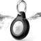 1 Pack IPX8 Waterproof Airtag Keychain with Airtag Holder Case,Full Body Shockproof,Anti-Scratch Cover Air tag for Cat,Dog,Keys,Luggage,Wallet(Bla...