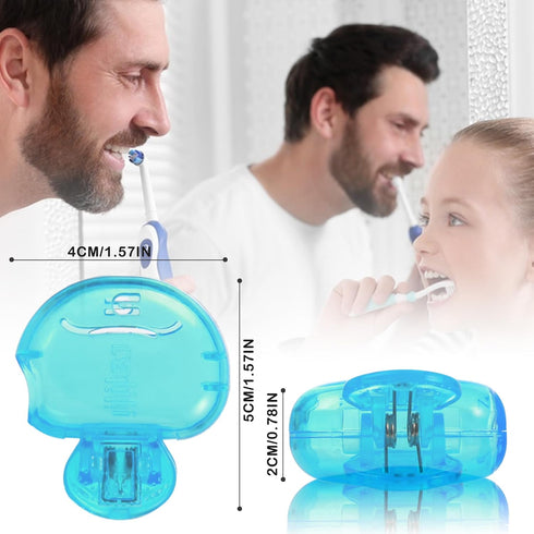 4 Pack Toothbrush Protector Caps: Portable Dustproof Brush Head Covers for Travel & Home Use - Universal Fit for Electric & Manual Brushes (Blue, ...